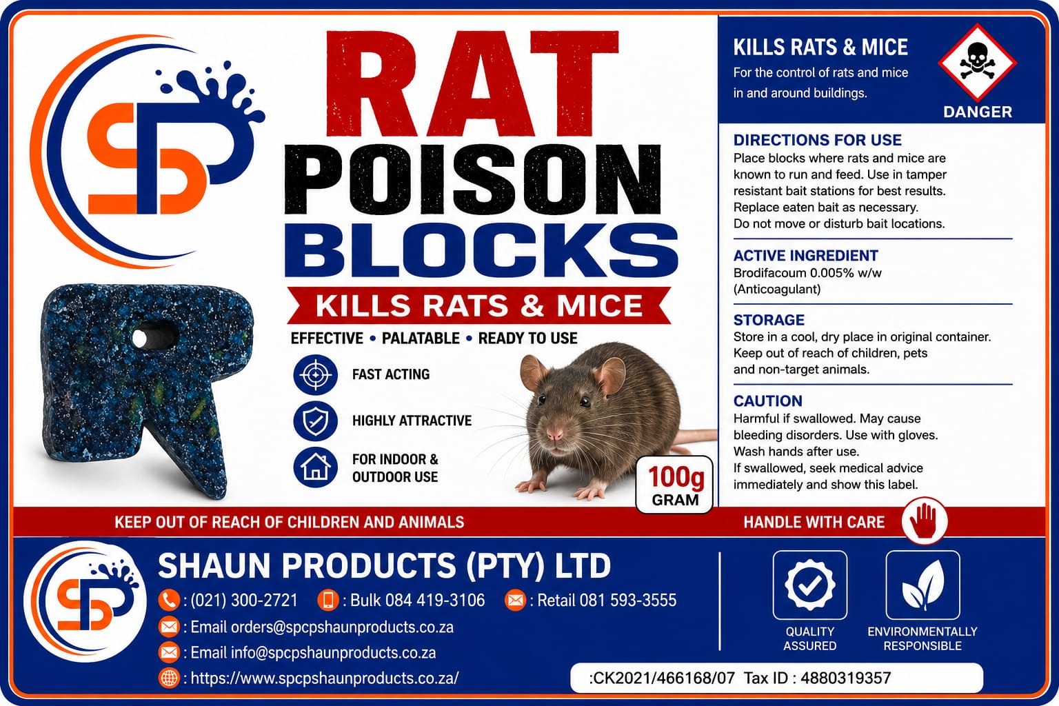 Repack Rodex Bait Blocks