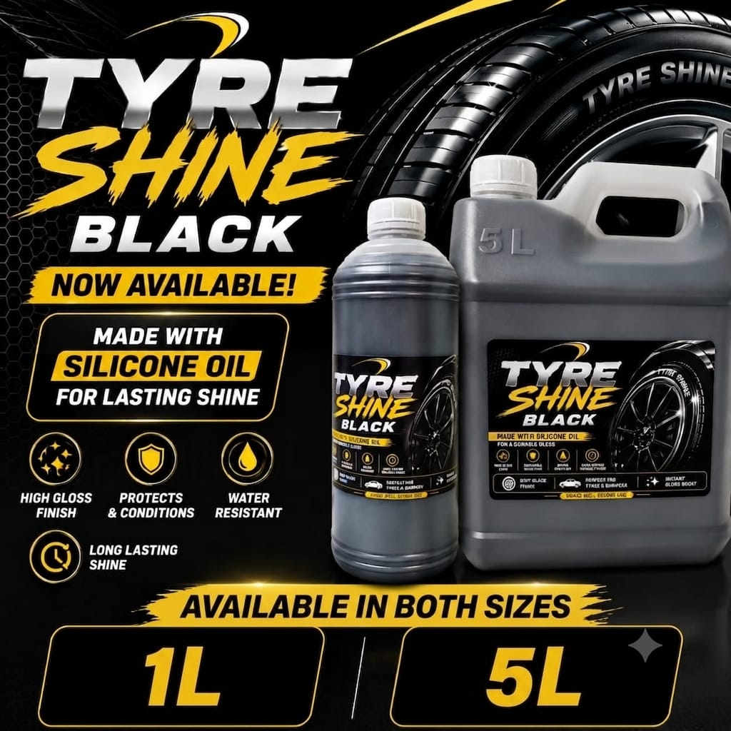 Tyre Shine Black (With Silicone Oil)